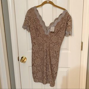 NWT Urban Outfitters tan bodycon dress